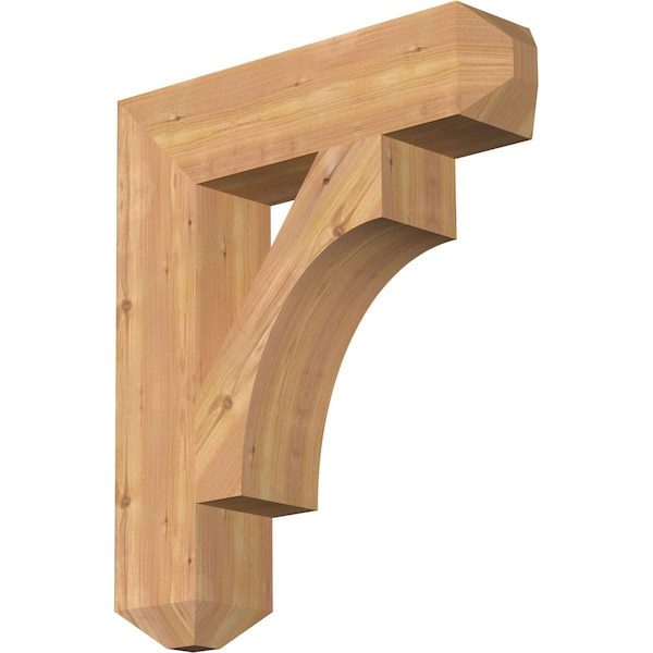 Ekena Millwork Westlake Craftsman Smooth Bracket, Western Red Cedar, 5 1/2"W x 24"D x 28"H BKT06X24X28WTL04SWR - main